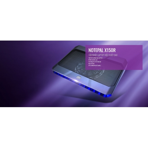 Đế tản nhiệt Cooler Master NOTEPAL X150R cho Laptop 14 inch đến 17 inch