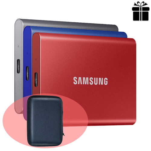 ổ cứng SSD Samsung Portable T7 Non Touch 500GB 2.5 (MU-PC500T/WW) (Xám)