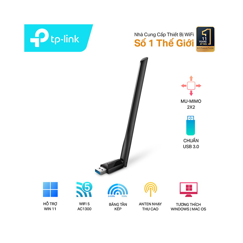 Bộ Thu Wifi TP-Link Archer T3U Plus